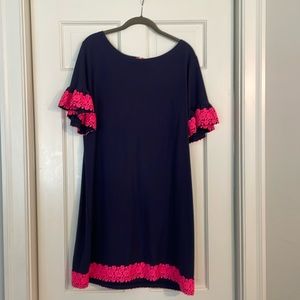 Navy and hot pink Sail to Sable short sleeved dress size XL